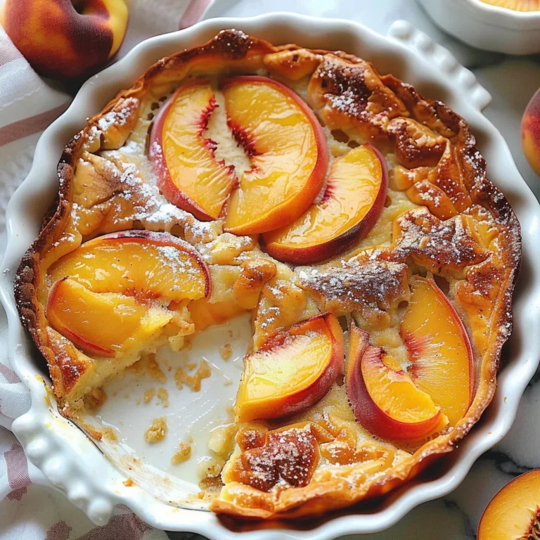 Peach Clafoutis