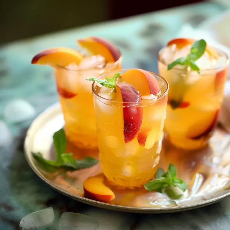 Iced Peach Green Tea
