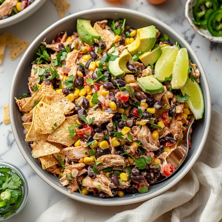 Creamy Southwest Chicken Salad with Black Beans