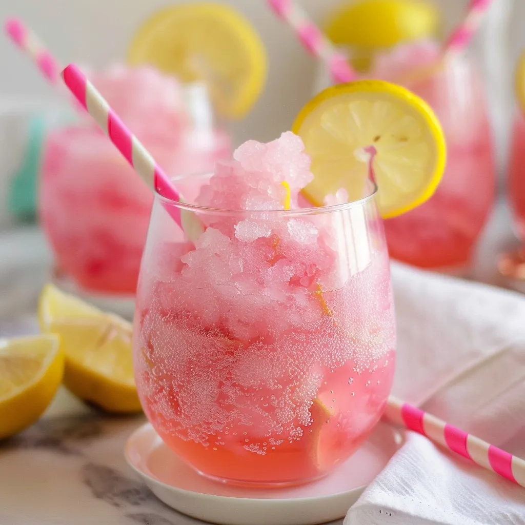 Pink Lemonade Slushies
