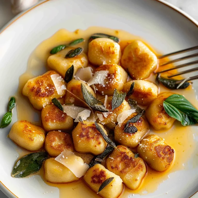 Crispy Pan Fried Gnocchi with Brown Butter
