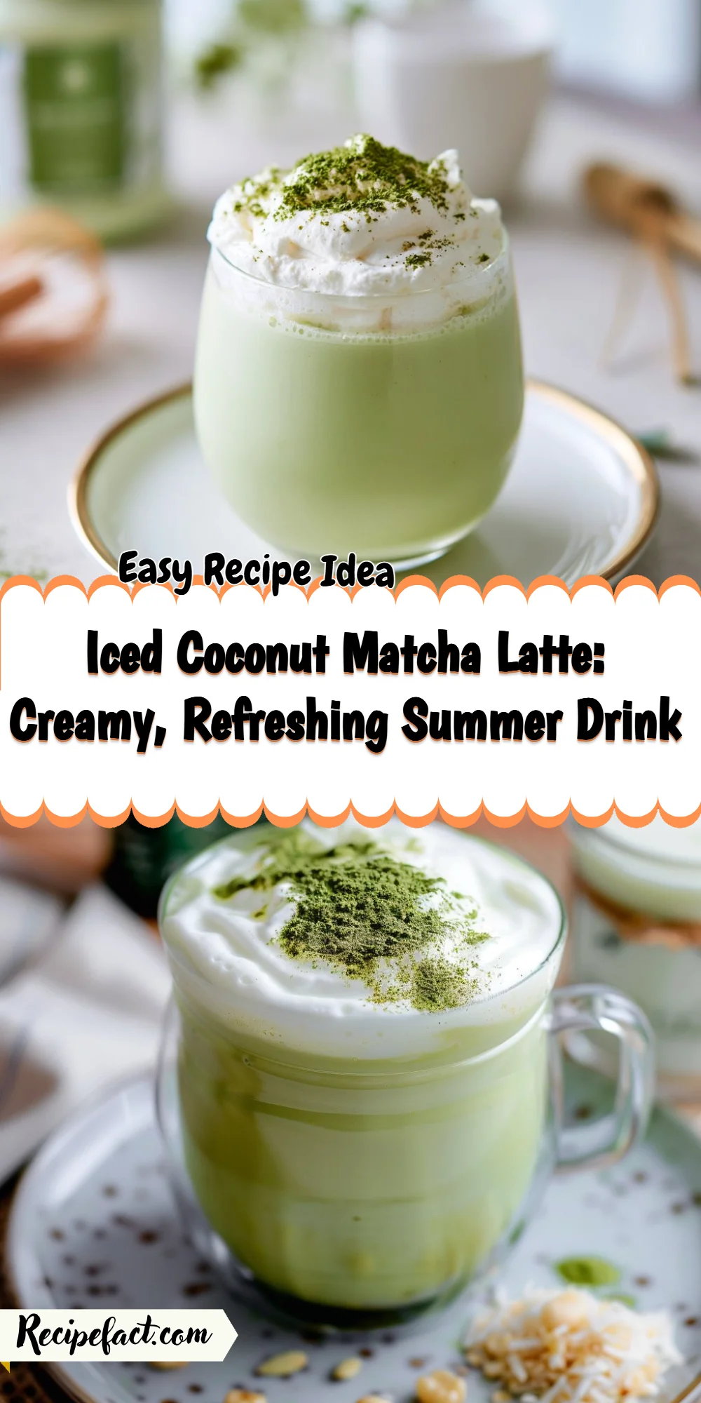 Iced Coconut Matcha Latte: Creamy, Refreshing Summer Drink