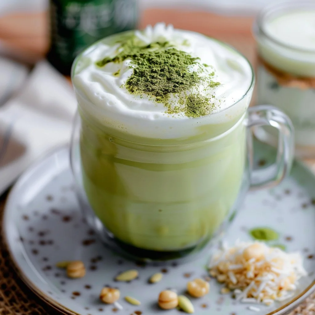 Iced Coconut Matcha Latte