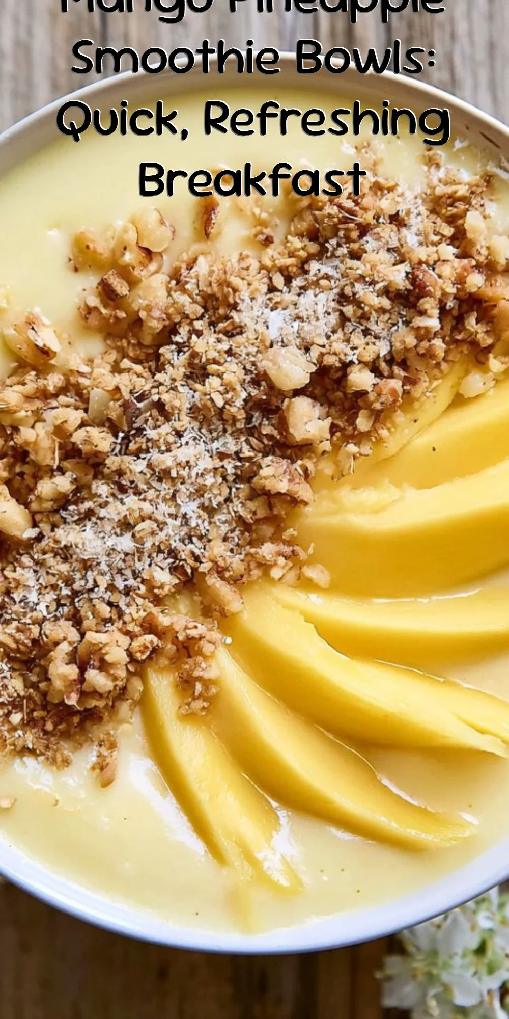Mango Pineapple Smoothie Bowls: Quick, Refreshing Breakfast
