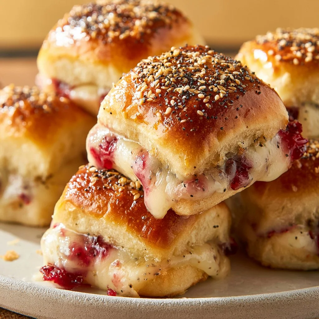 Turkey Cranberry Sliders with Boursin