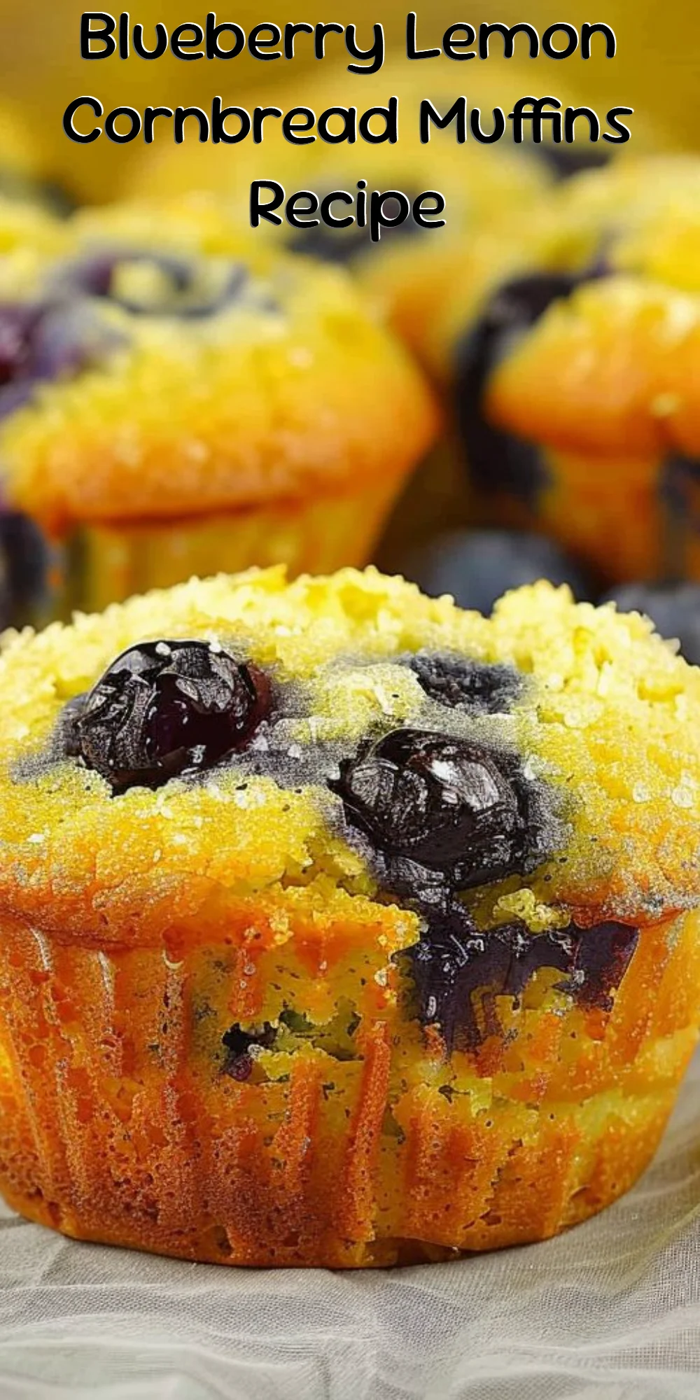Blueberry Lemon Cornbread Muffins Recipe