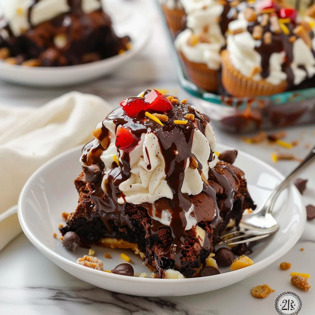 Brownie Hot Fudge Sundae