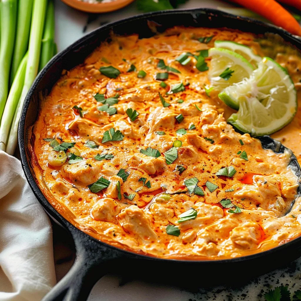 Stovetop Buffalo Chicken Dip