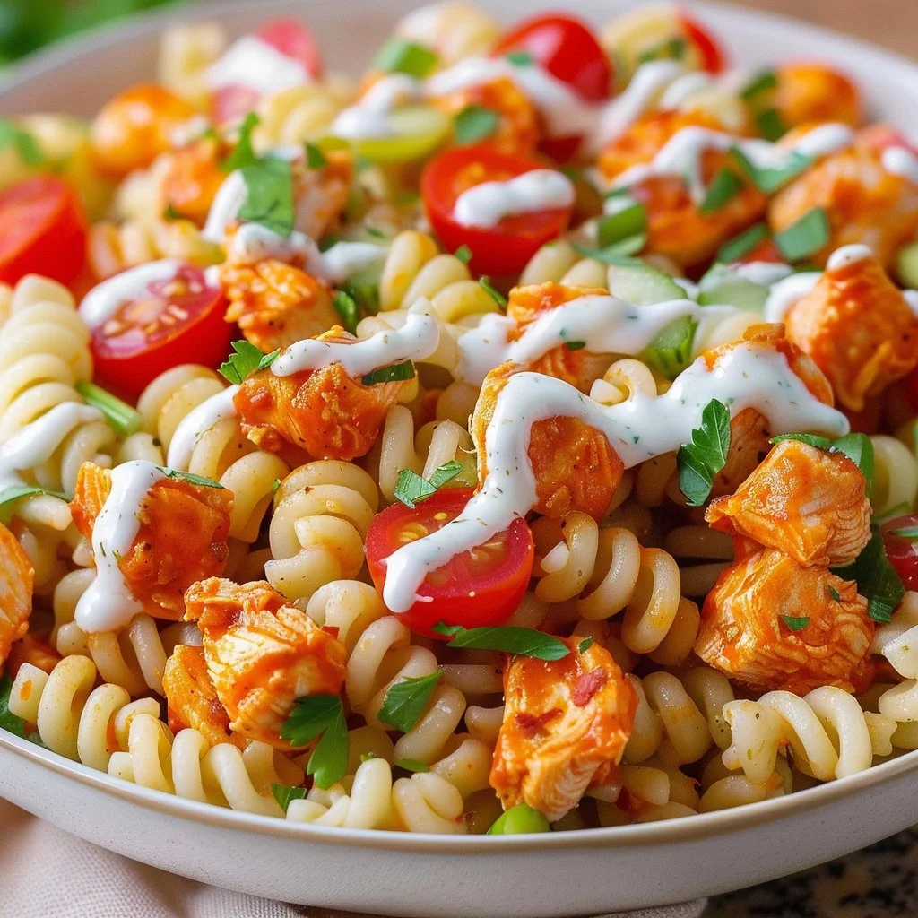 Buffalo Chicken Pasta Salad