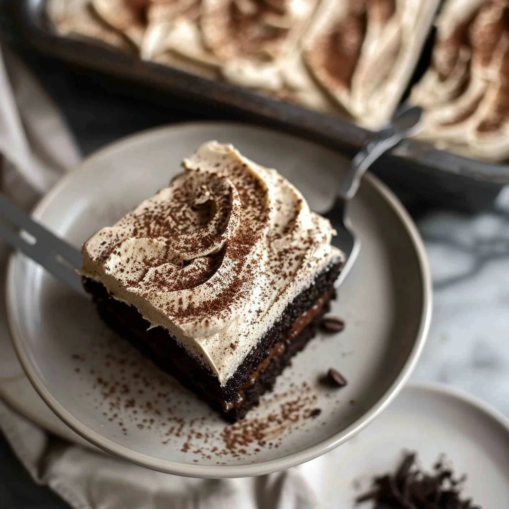 Dark Chocolate Espresso Cake with Brown Butter Frosting