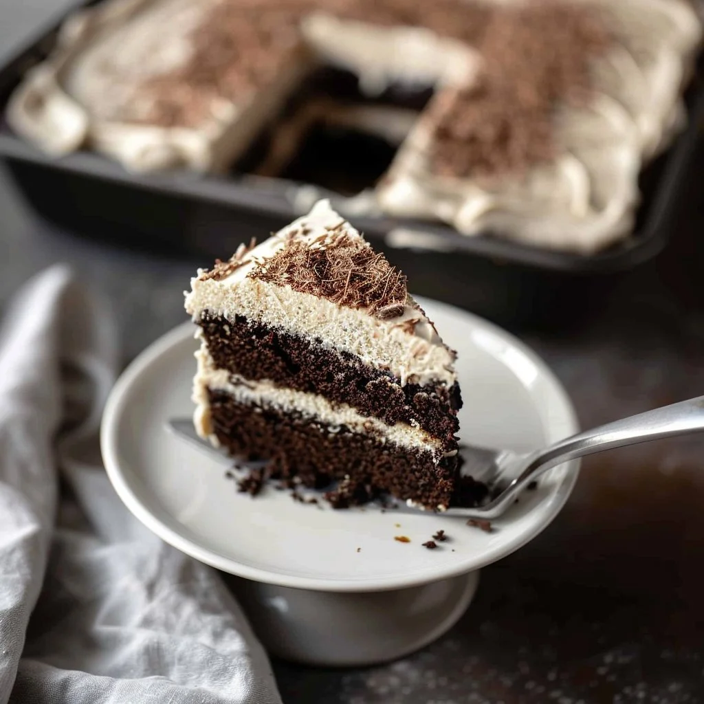 Dark Chocolate Espresso Cake with Brown Butter Frosting