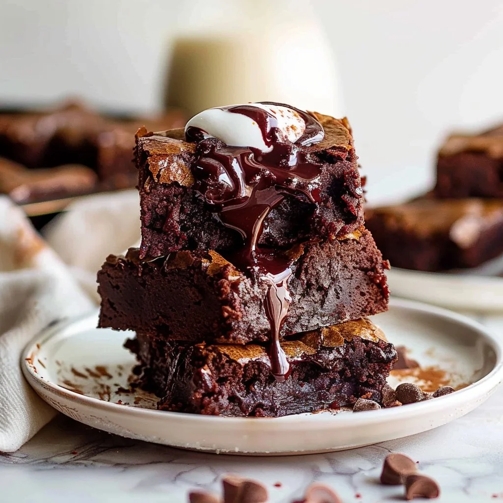 Fudgy One-Bowl Cocoa Brownies