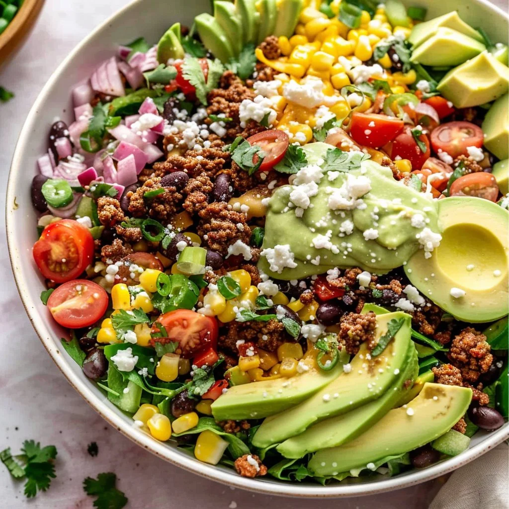 Ground Beef Taco Salad Bowls