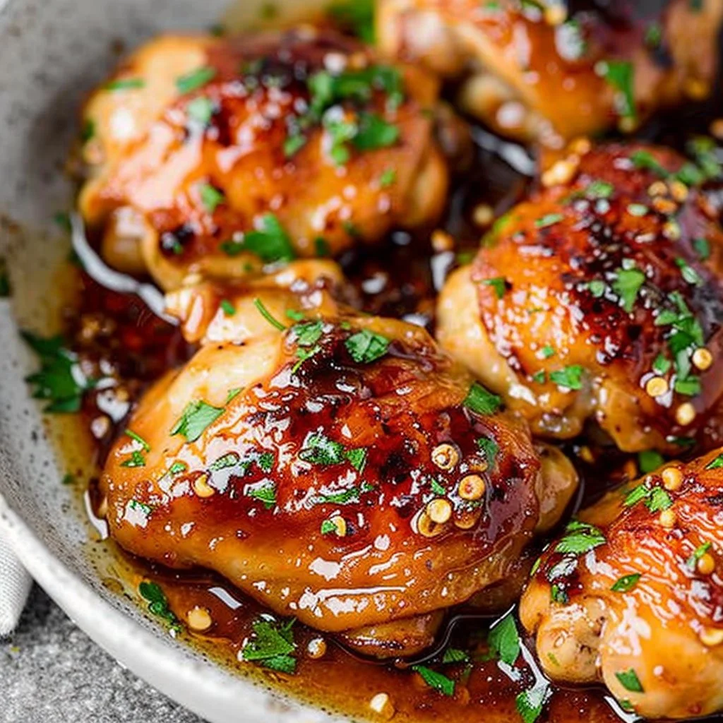 Honey Garlic Chicken Thighs