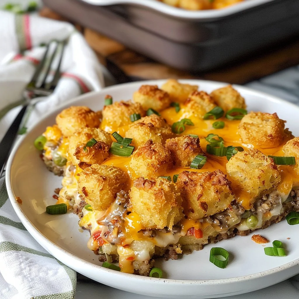 Loaded Breakfast Tater Tot Casserole