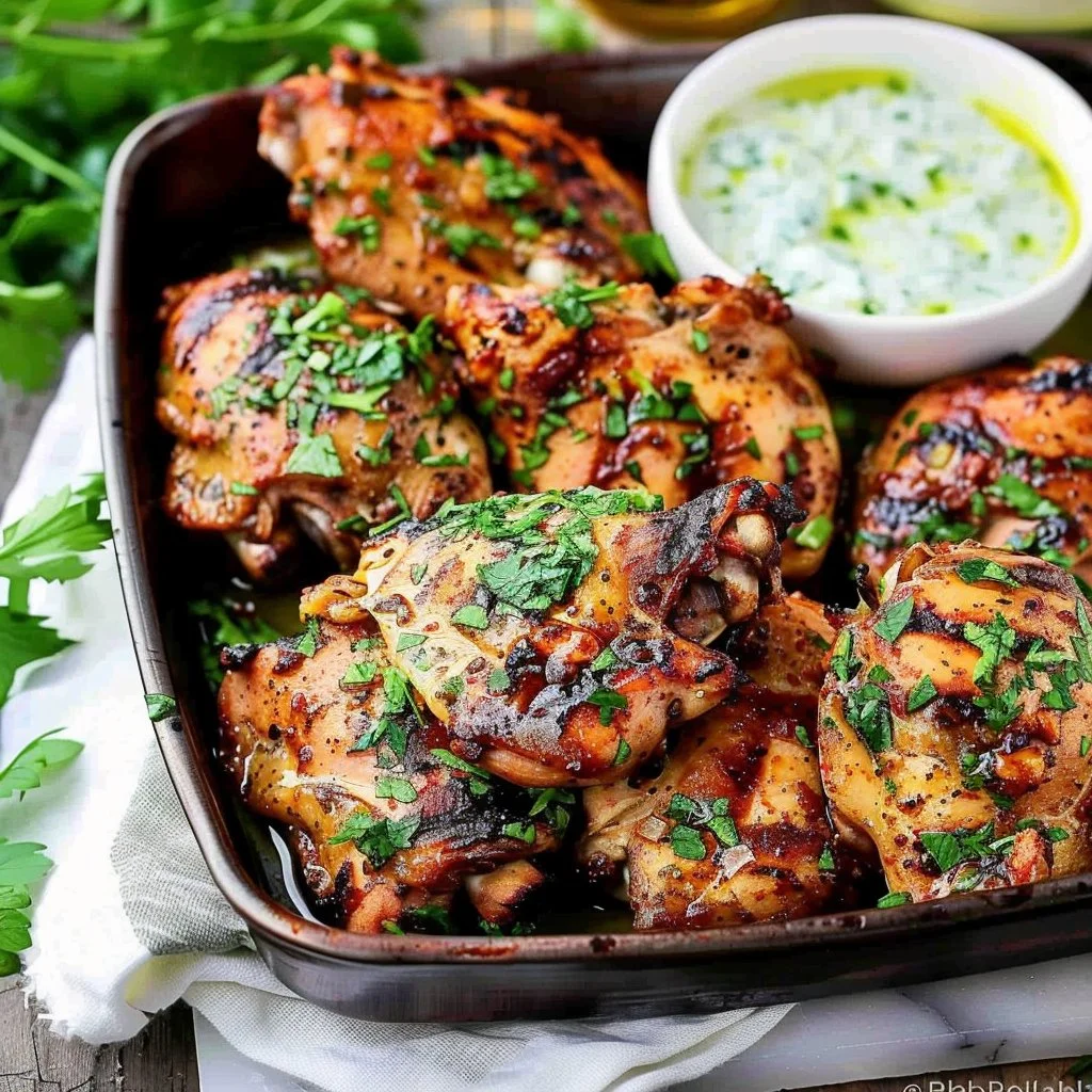 Mediterranean Grilled Chicken Thighs