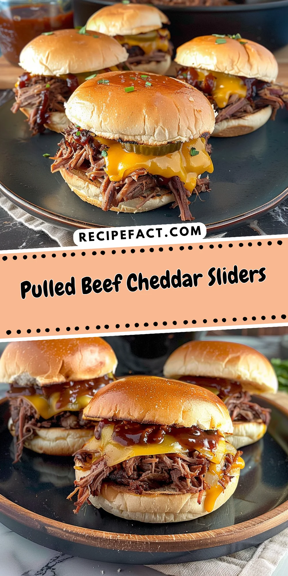 Pulled Beef Cheddar Sliders