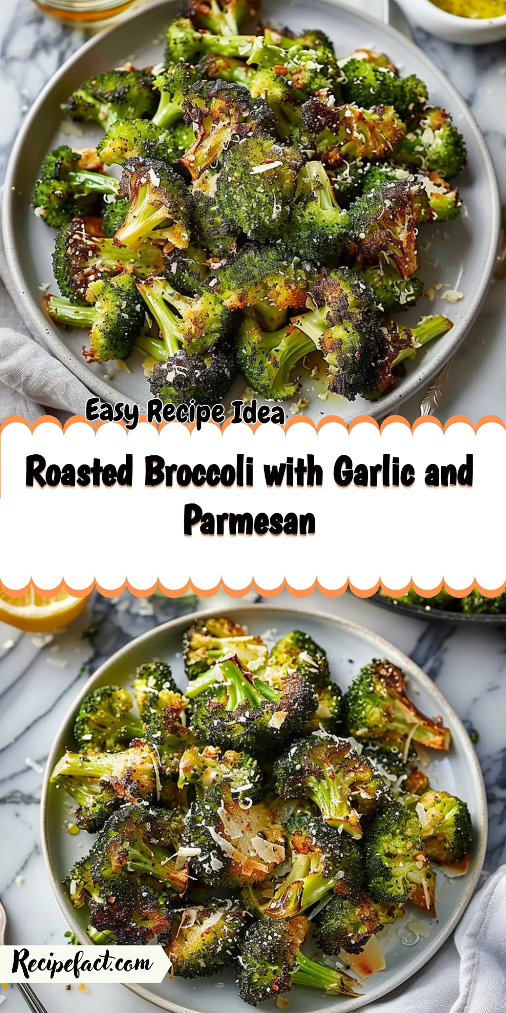 Roasted Broccoli with Garlic and Parmesan
