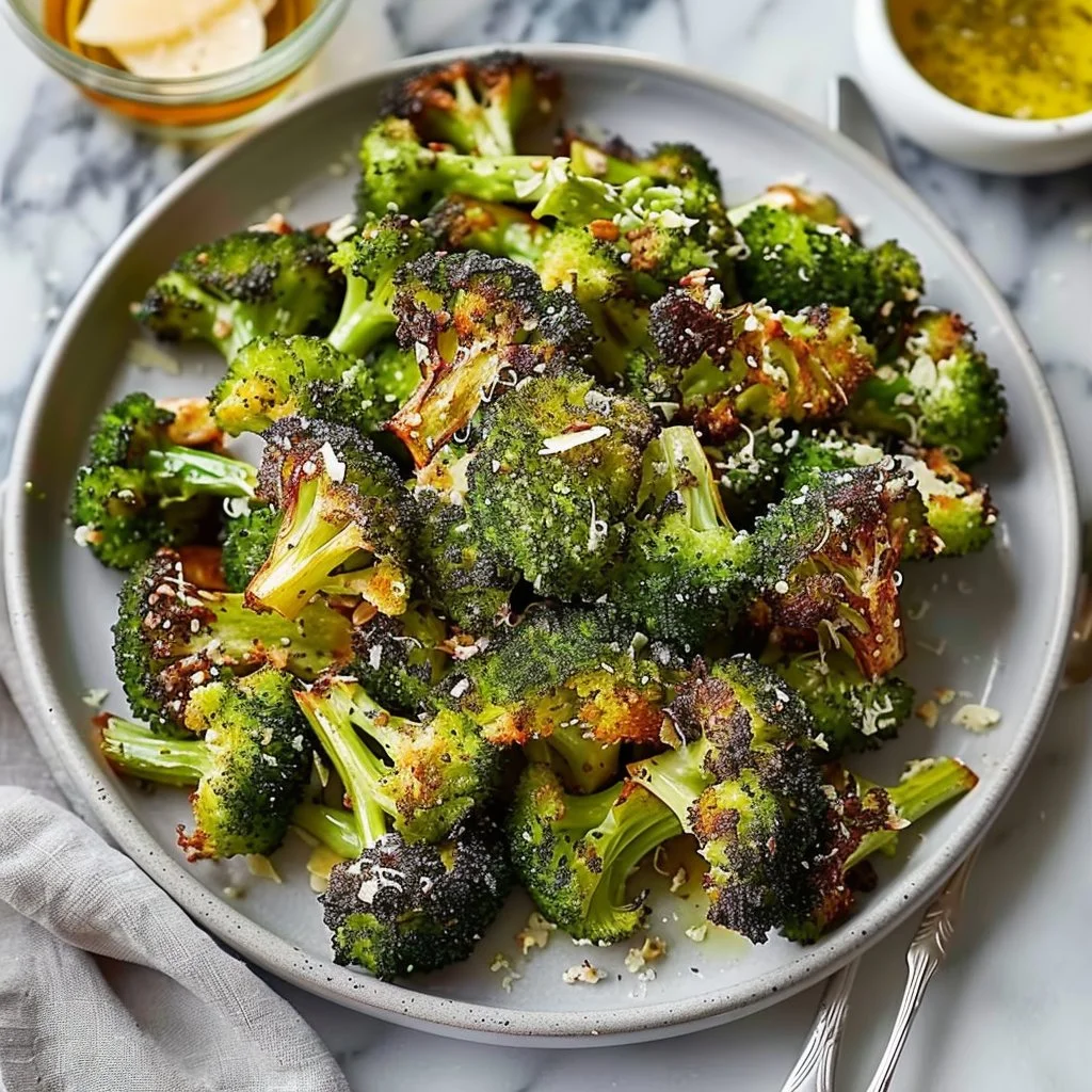 Garlic Parmesan Roasted Broccoli