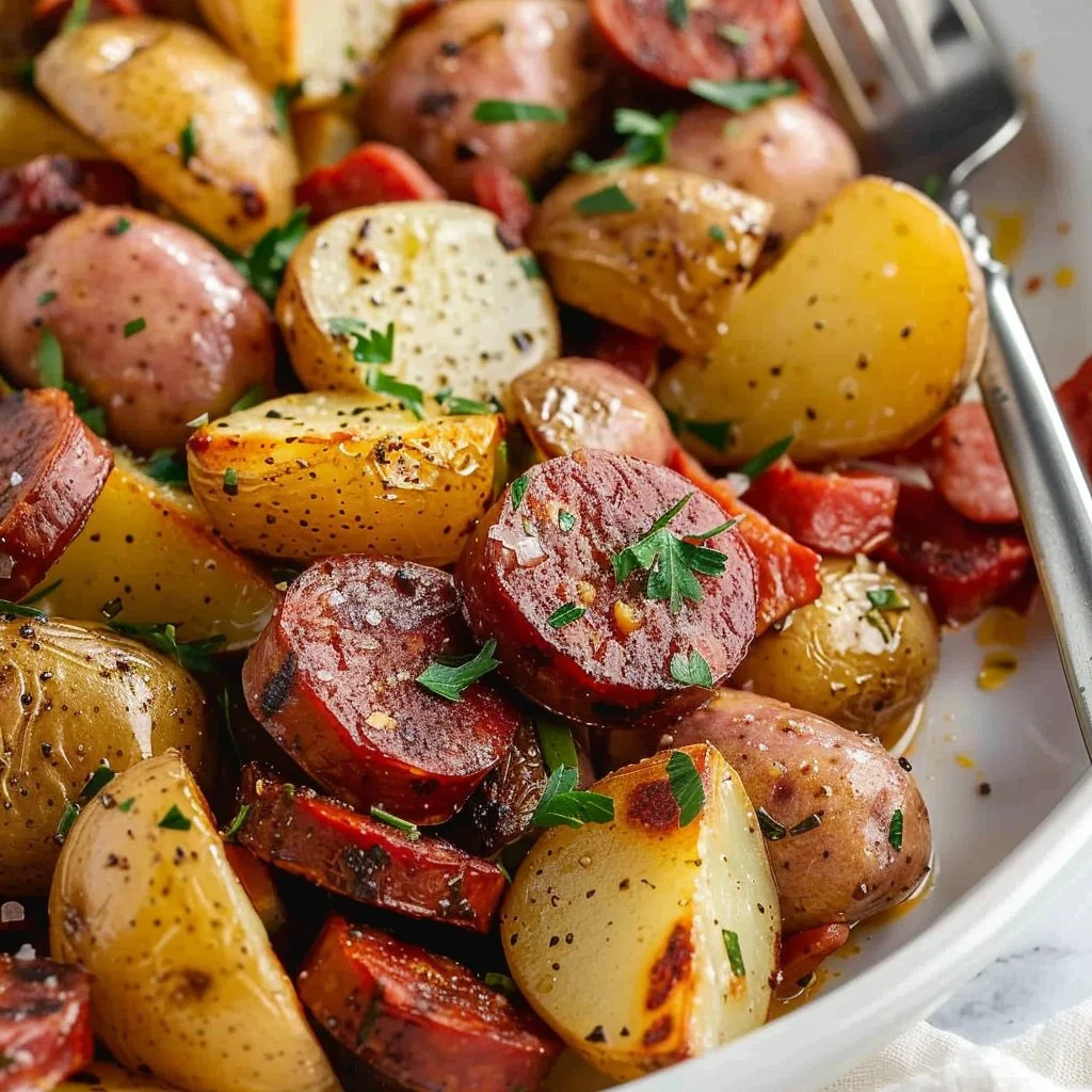 Sheet Pan Smoked Sausage & Potatoes