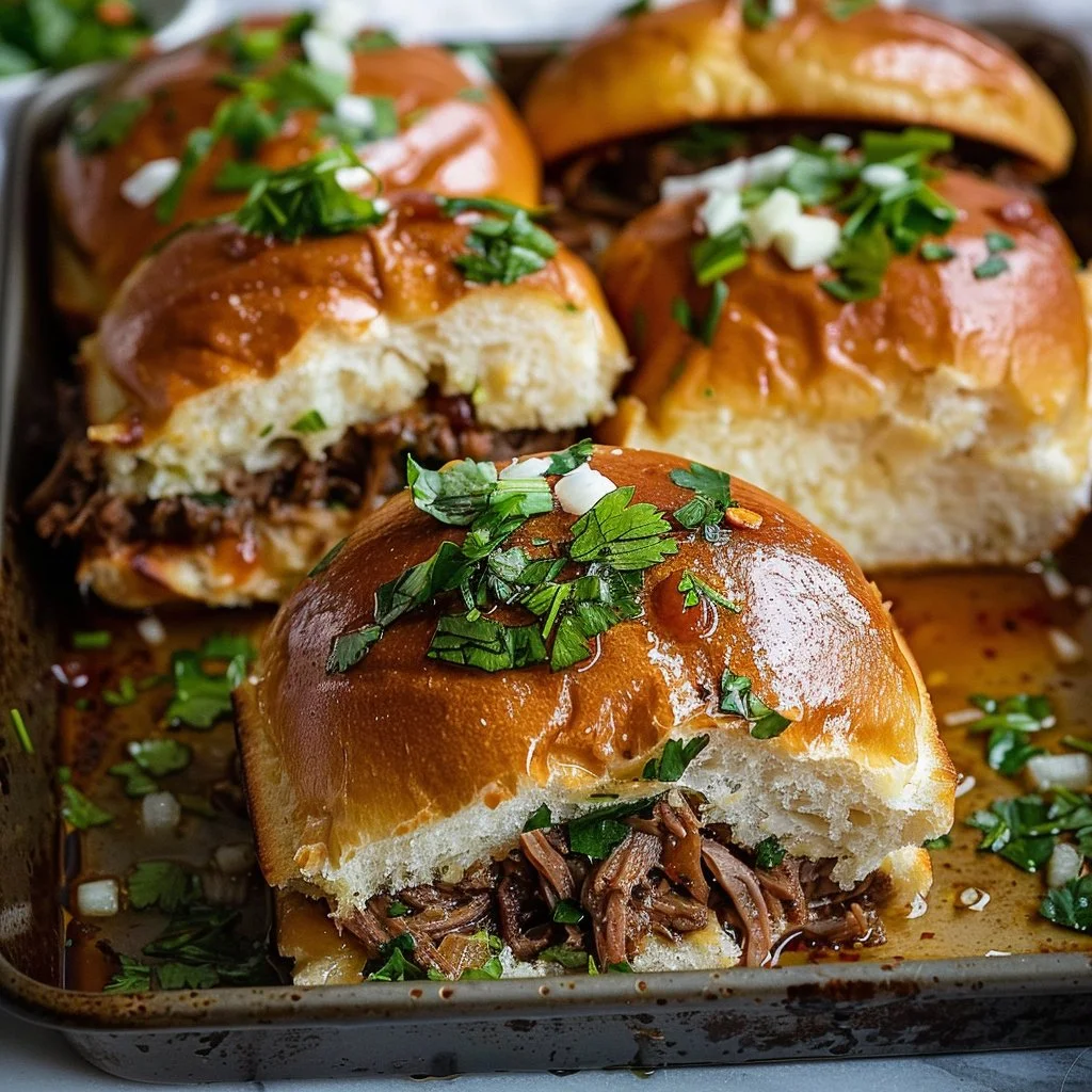 Shredded Beef Sliders