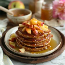Spiced Apple Pancakes with Cider Syrup