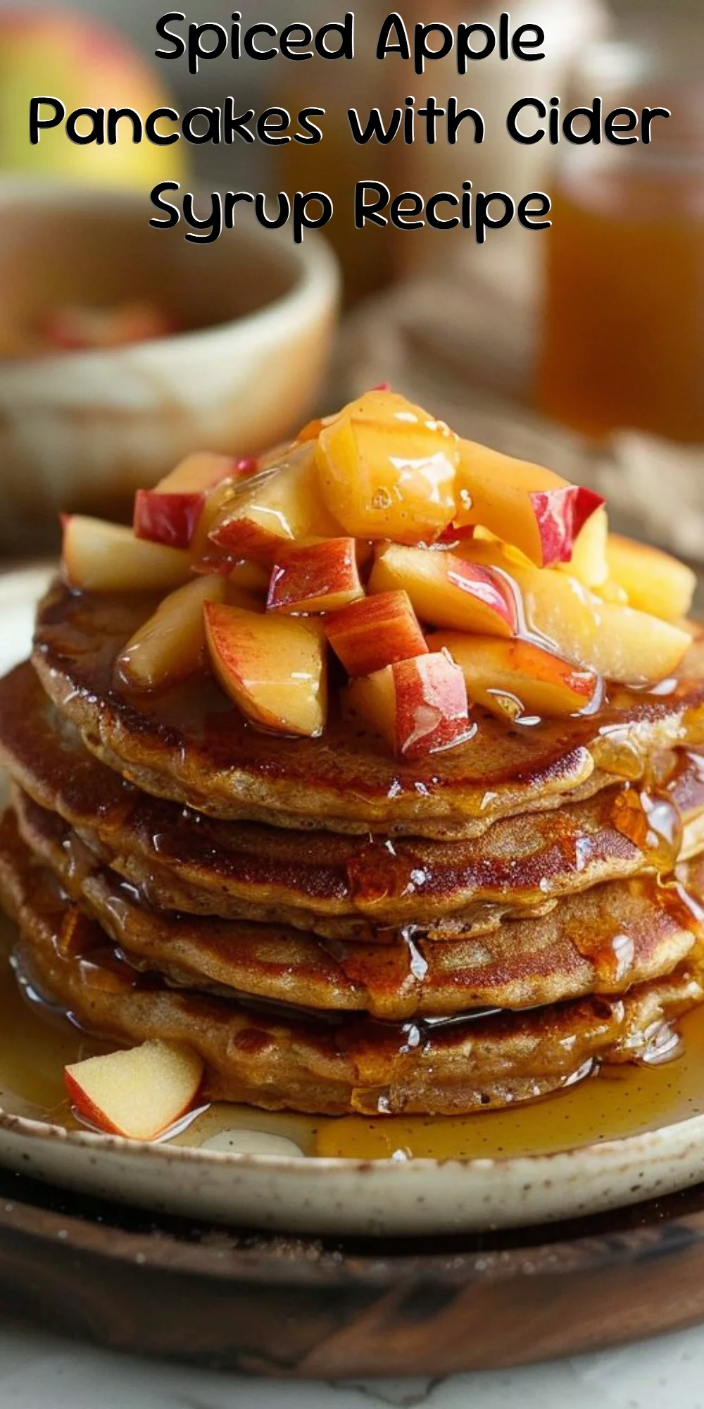 Spiced Apple Pancakes with Cider Syrup Recipe