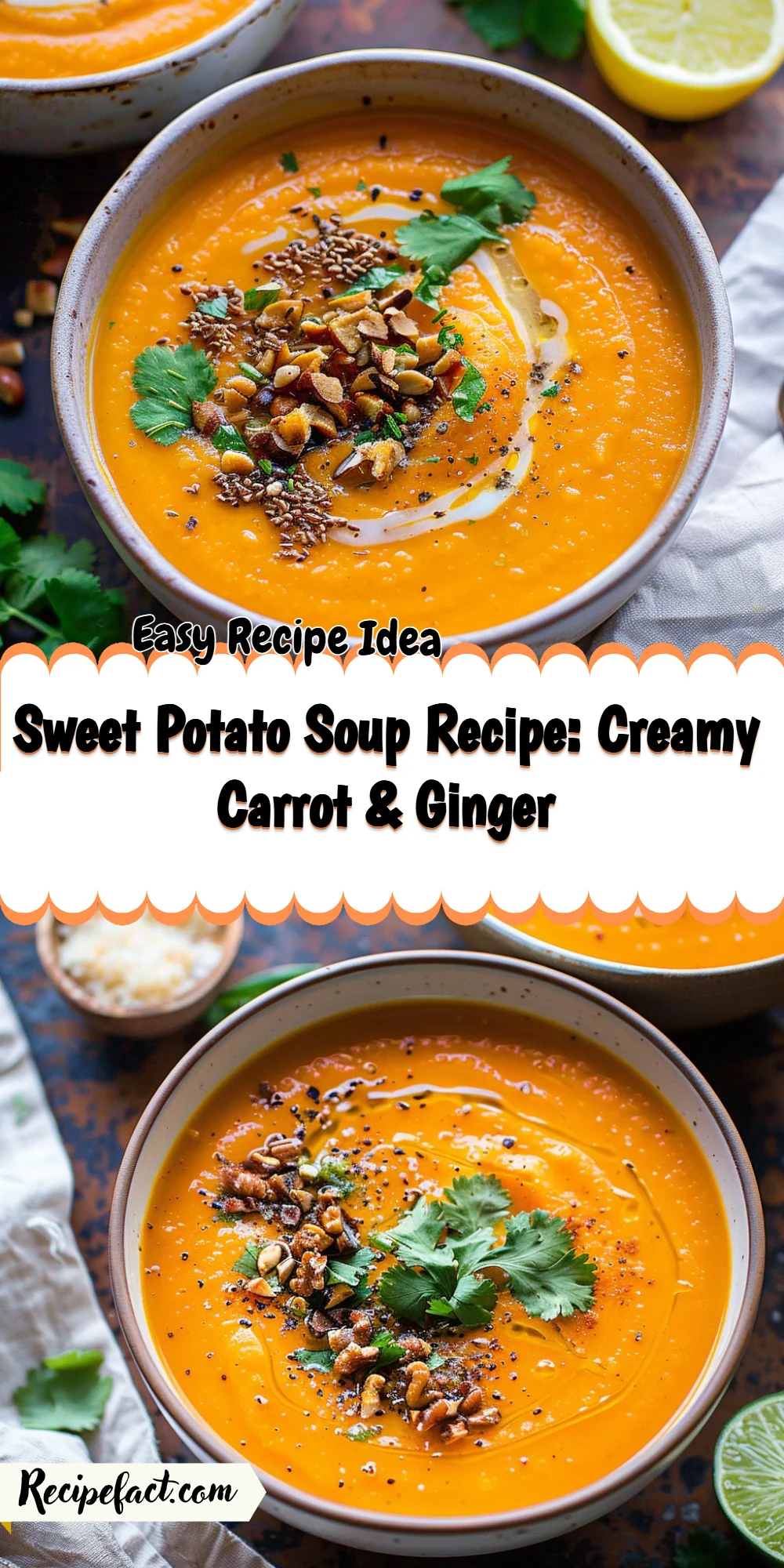 Sweet Potato Soup Recipe: Creamy Carrot & Ginger