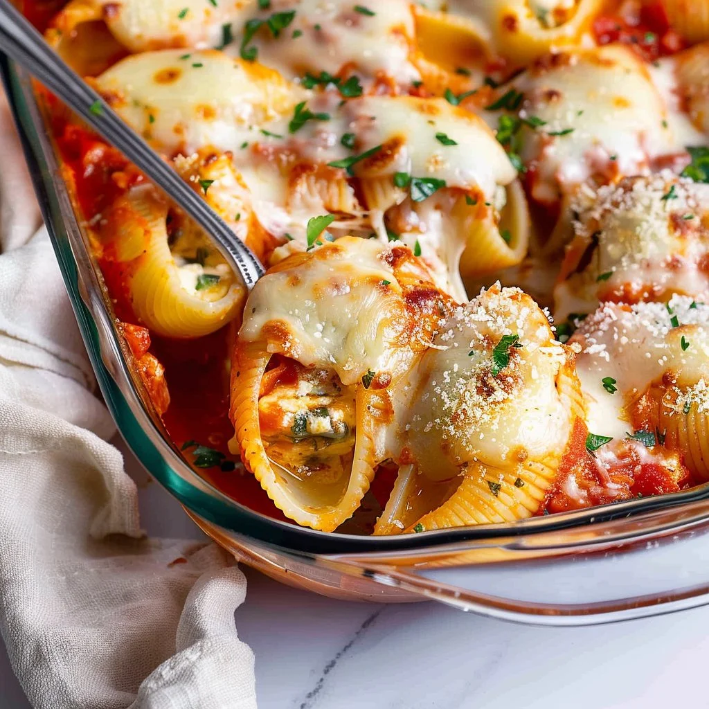 Vegetarian Three-Cheese Stuffed Shells